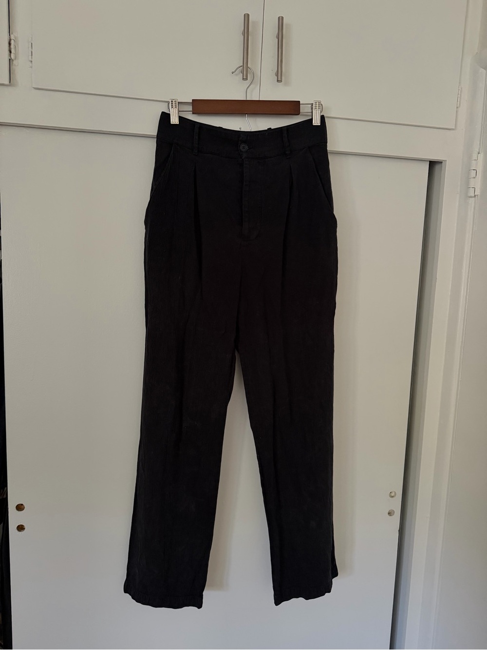 LACAUSA Black Pleated trousers